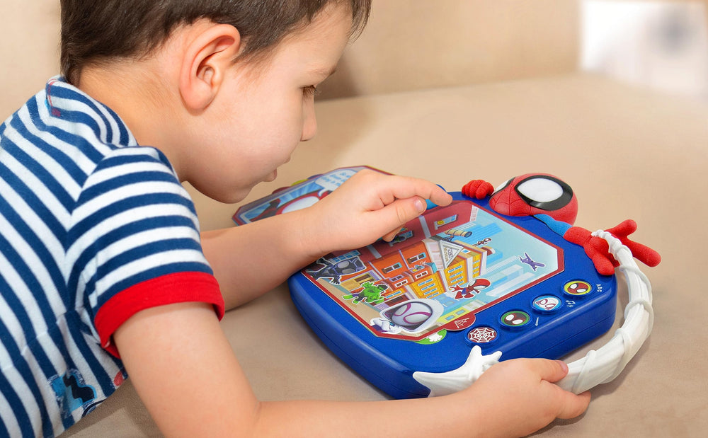 eKids Spidey toy makes a thoughtful holiday gift for preschoolers.