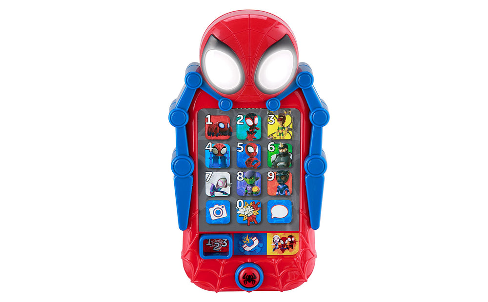 ekids Spidey Phone Home Screen with colorful app icons for pretend play