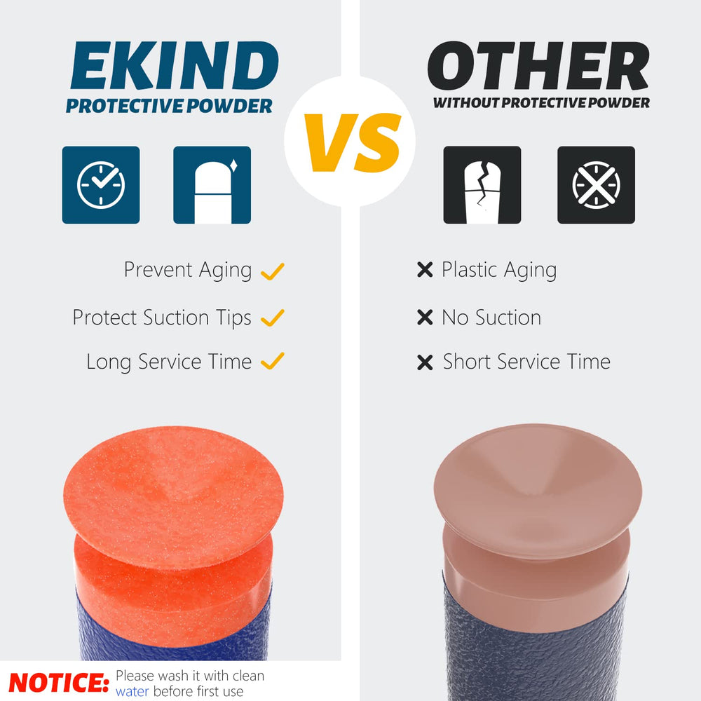 EKIND suction tip closeup highlights durable, extendable range design