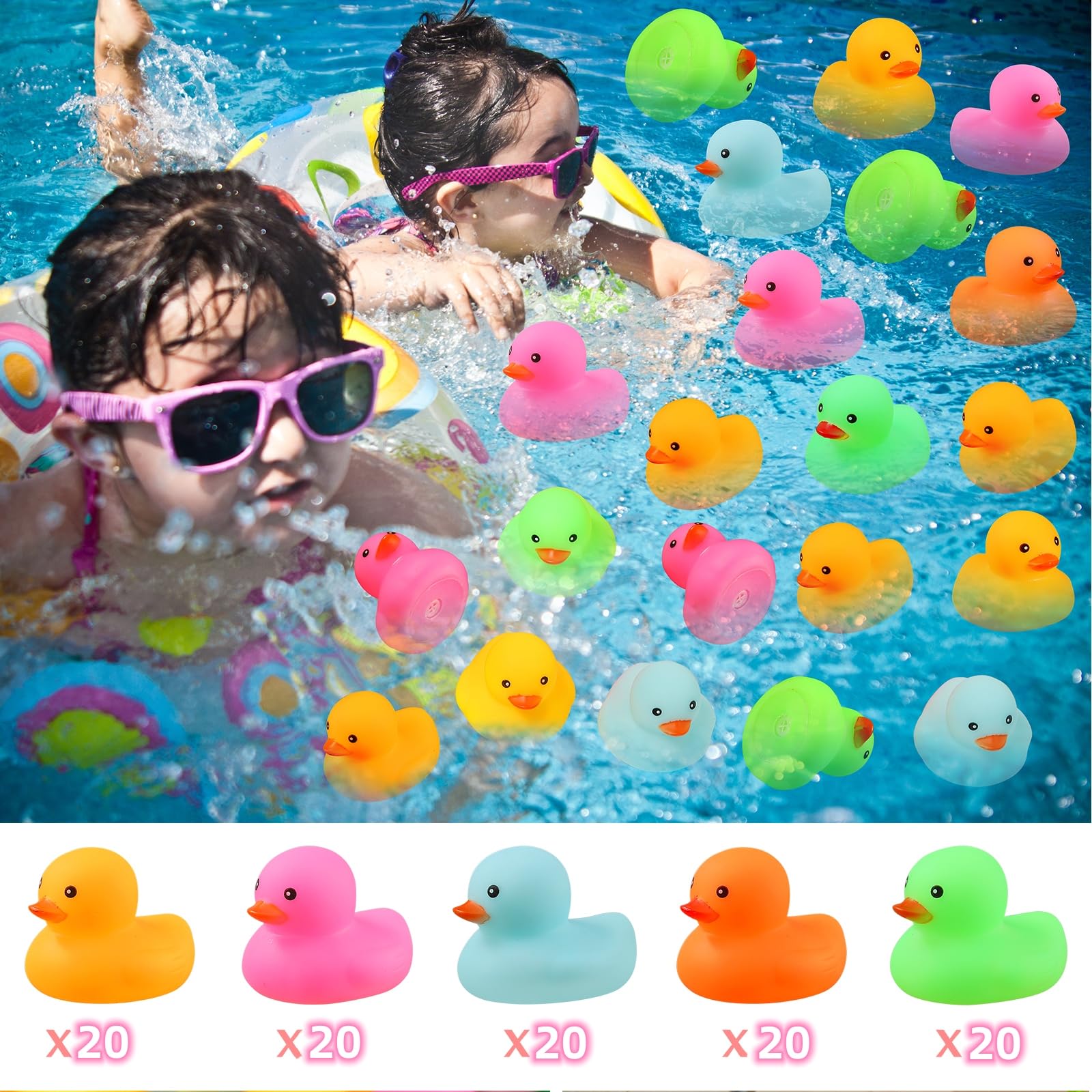Durable 100% rubber construction withstands frequent bath play.