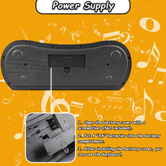 EKKBHKI portable, battery-powered piano for learning anywhere.