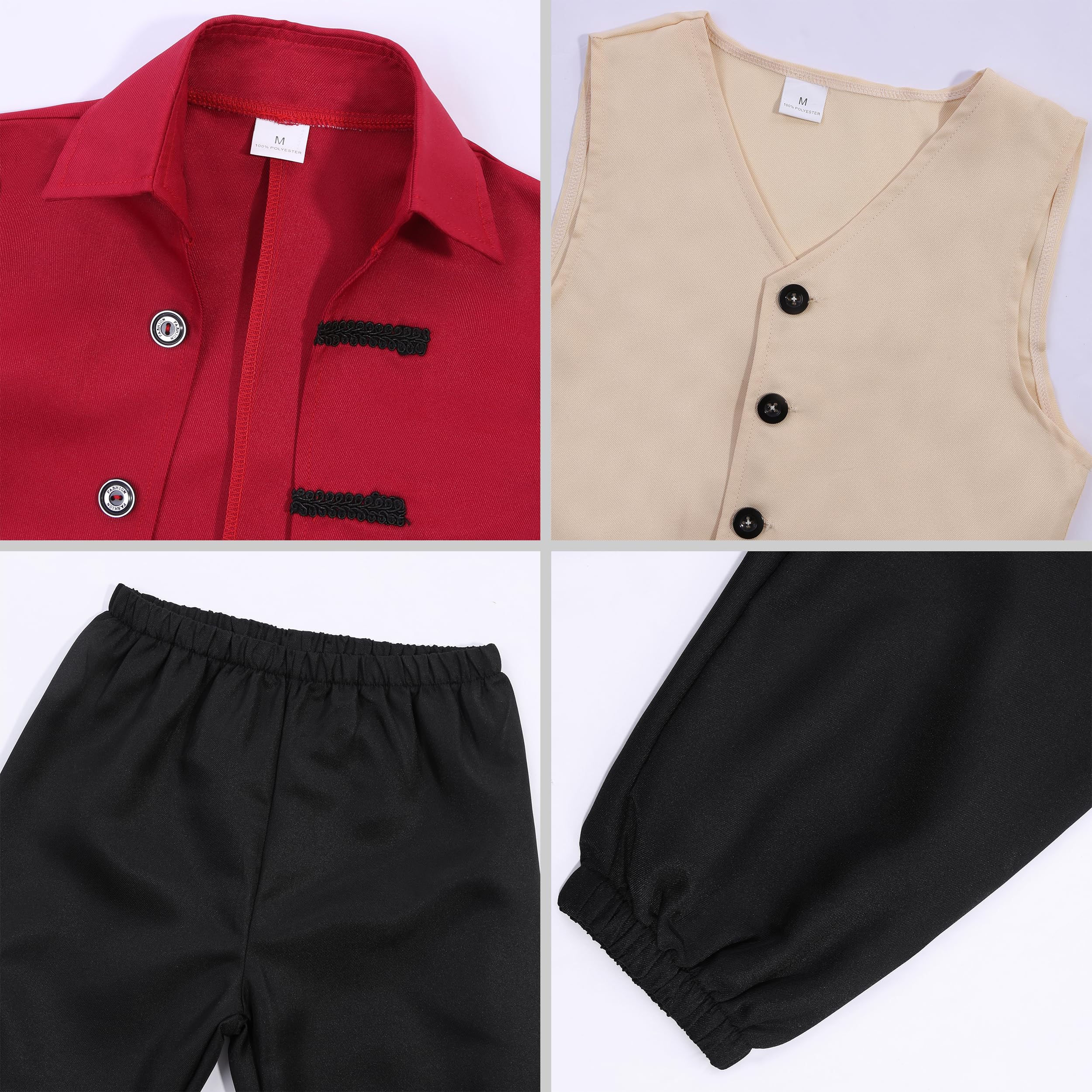 Ekoropshop Benjamin Franklin costume front look, easy dressing for quick costume changes.