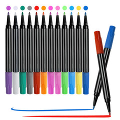EKSPRINT 12-color neon markers glow on an LED board for vivid notes