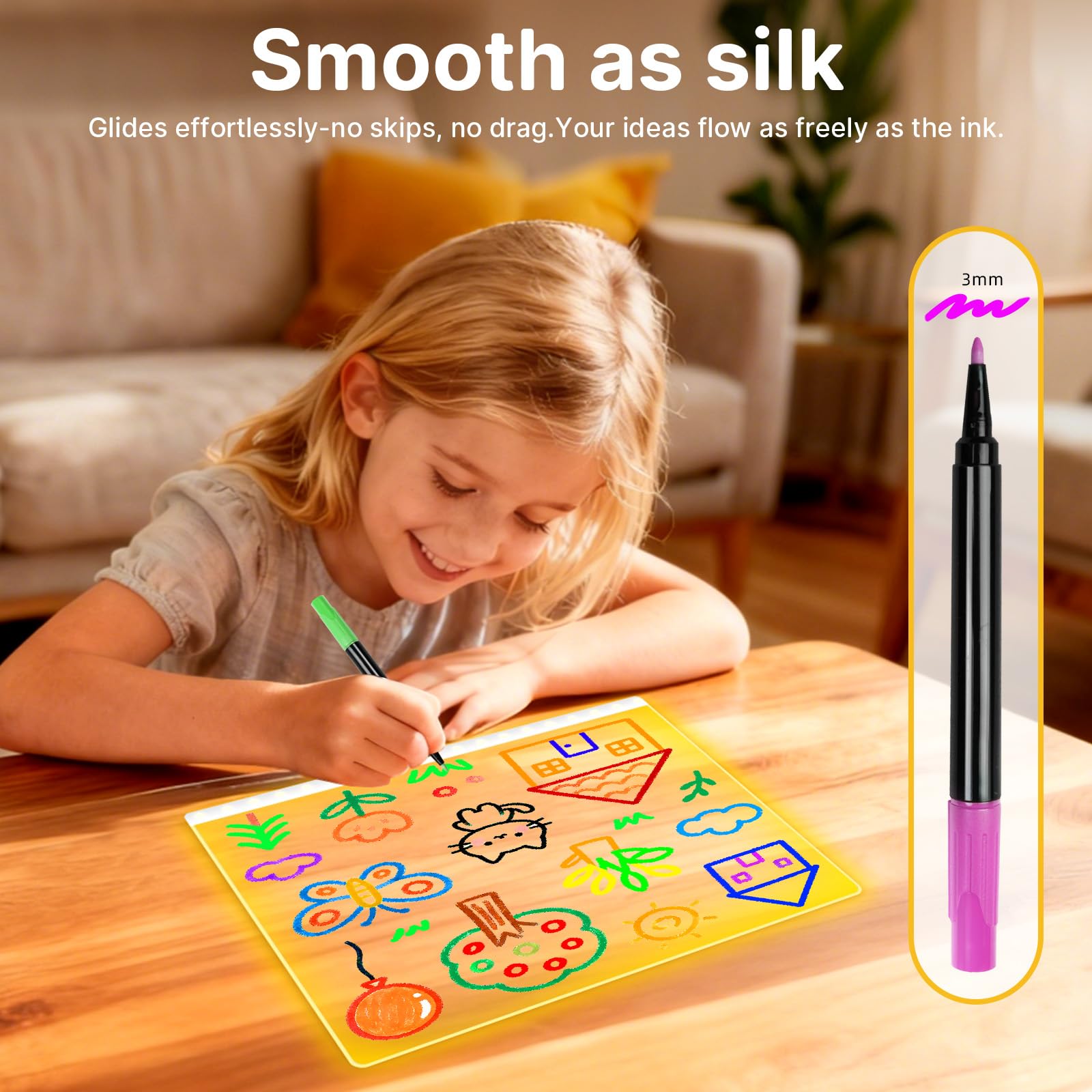 Water-based EKSPRINT ink wipes clean from LED surfaces easily