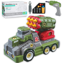 EKU EASYKU 11-inch take-apart army truck drill close-up for hands-on learning