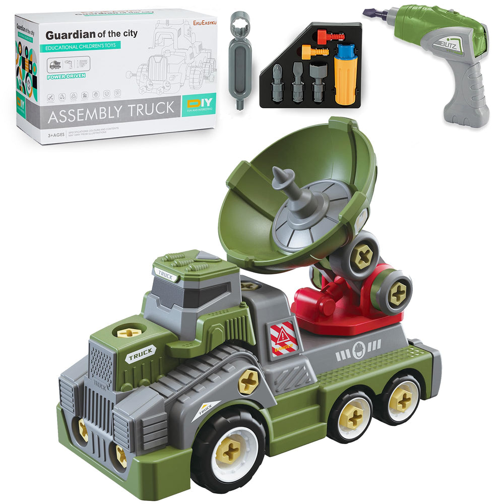EKU EASYKU 11-inch radar take-apart truck ready for assembly and imaginative play