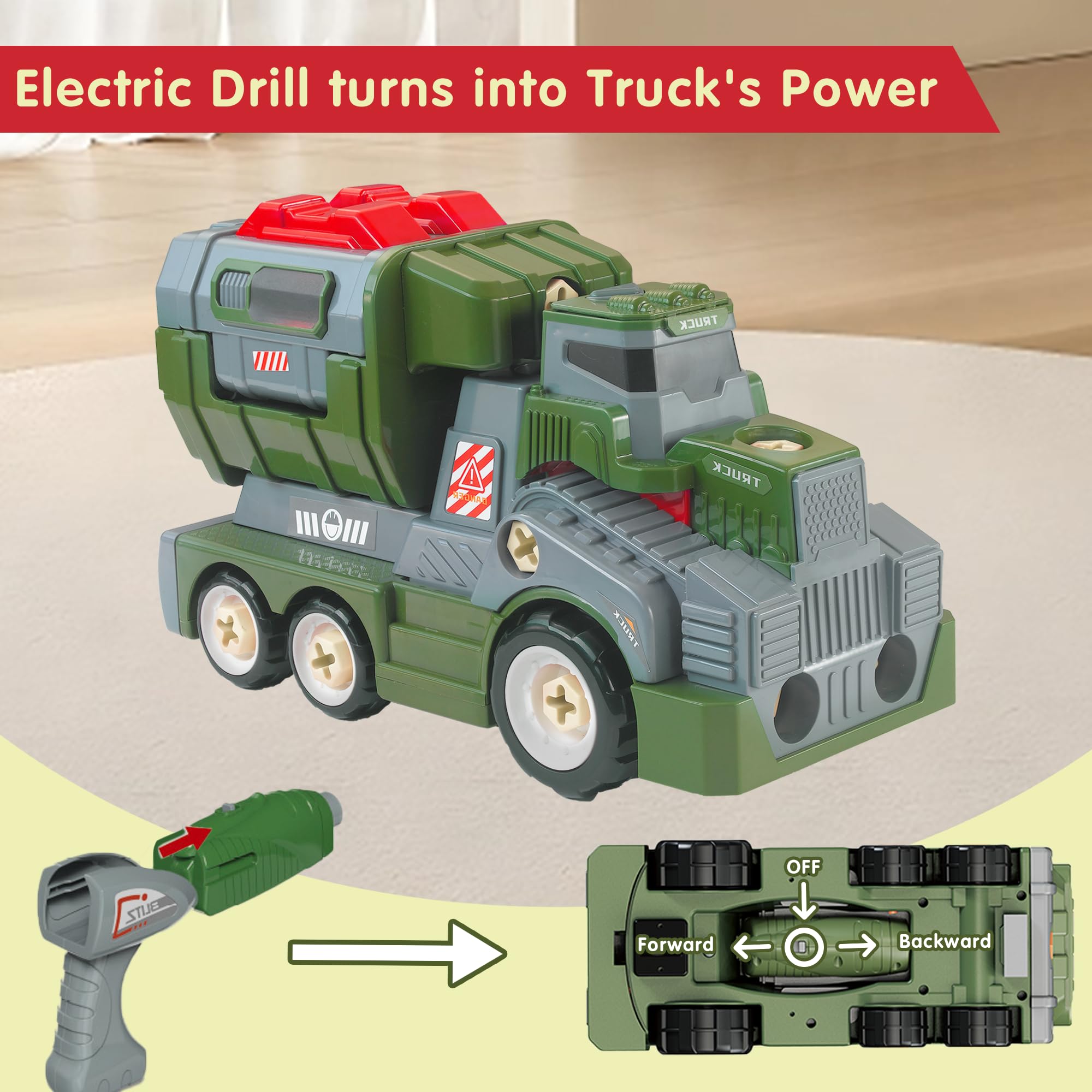 EKU EASYKU truck disassembly view highlights rebuild play and STEM exploration.