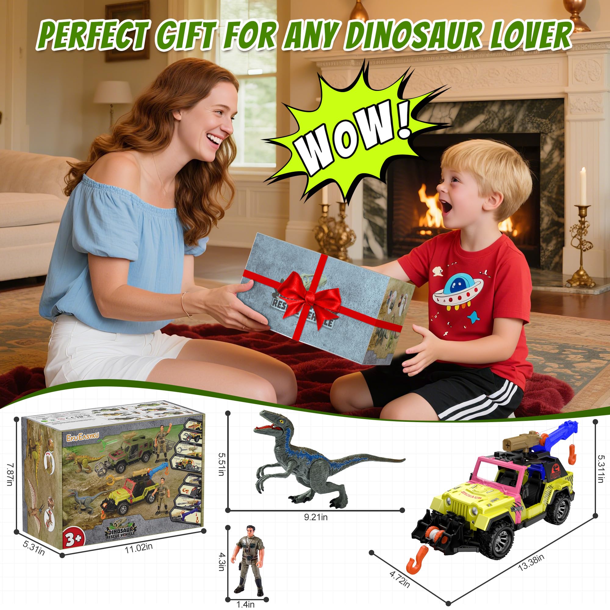EKU EasyKU dinosaur play set for creative storytelling