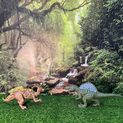EKU EASYKU Dino trio with size details for learning.