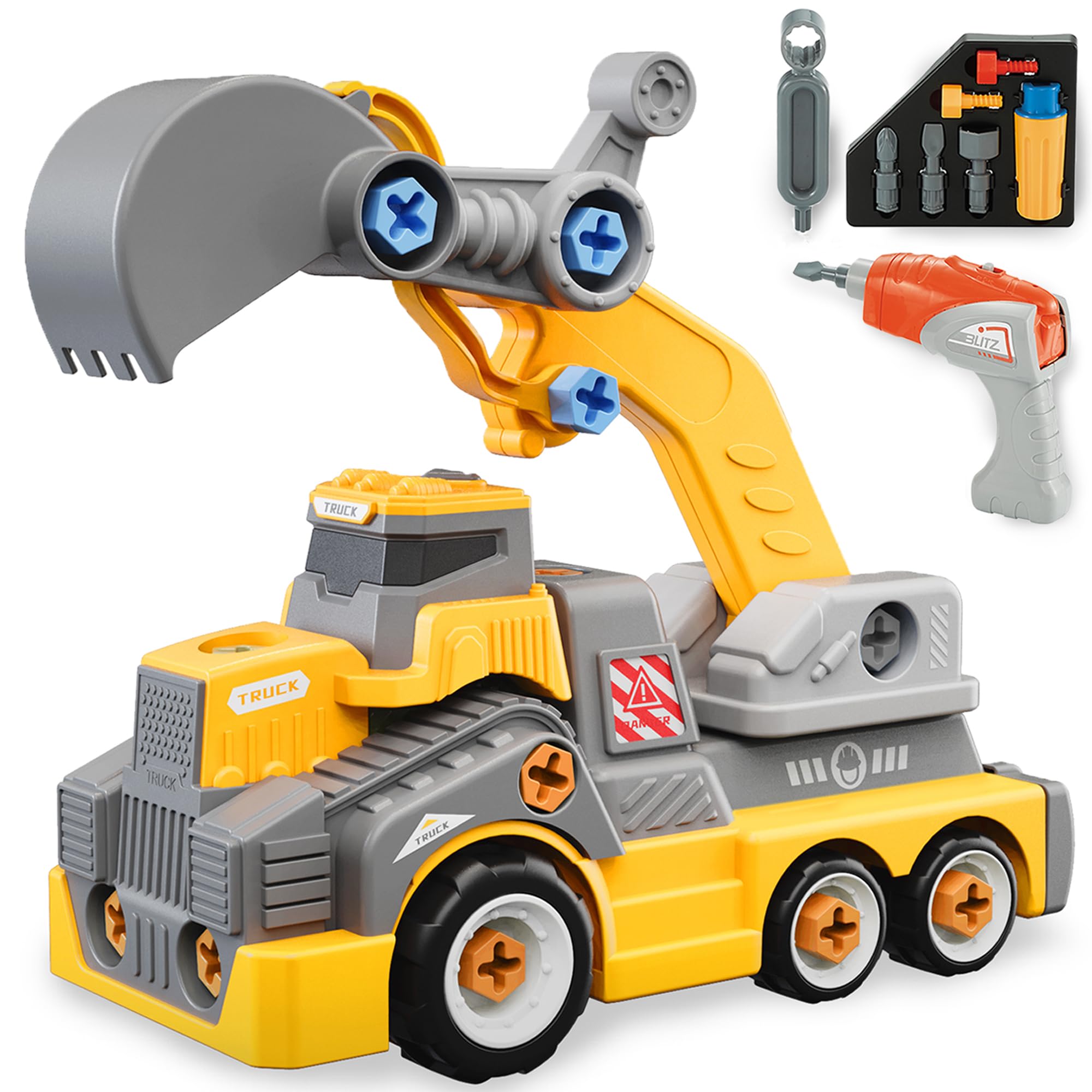 EKU EASYKU excavator take-apart 11inch: engaging hands-on STEM learning with assembly play