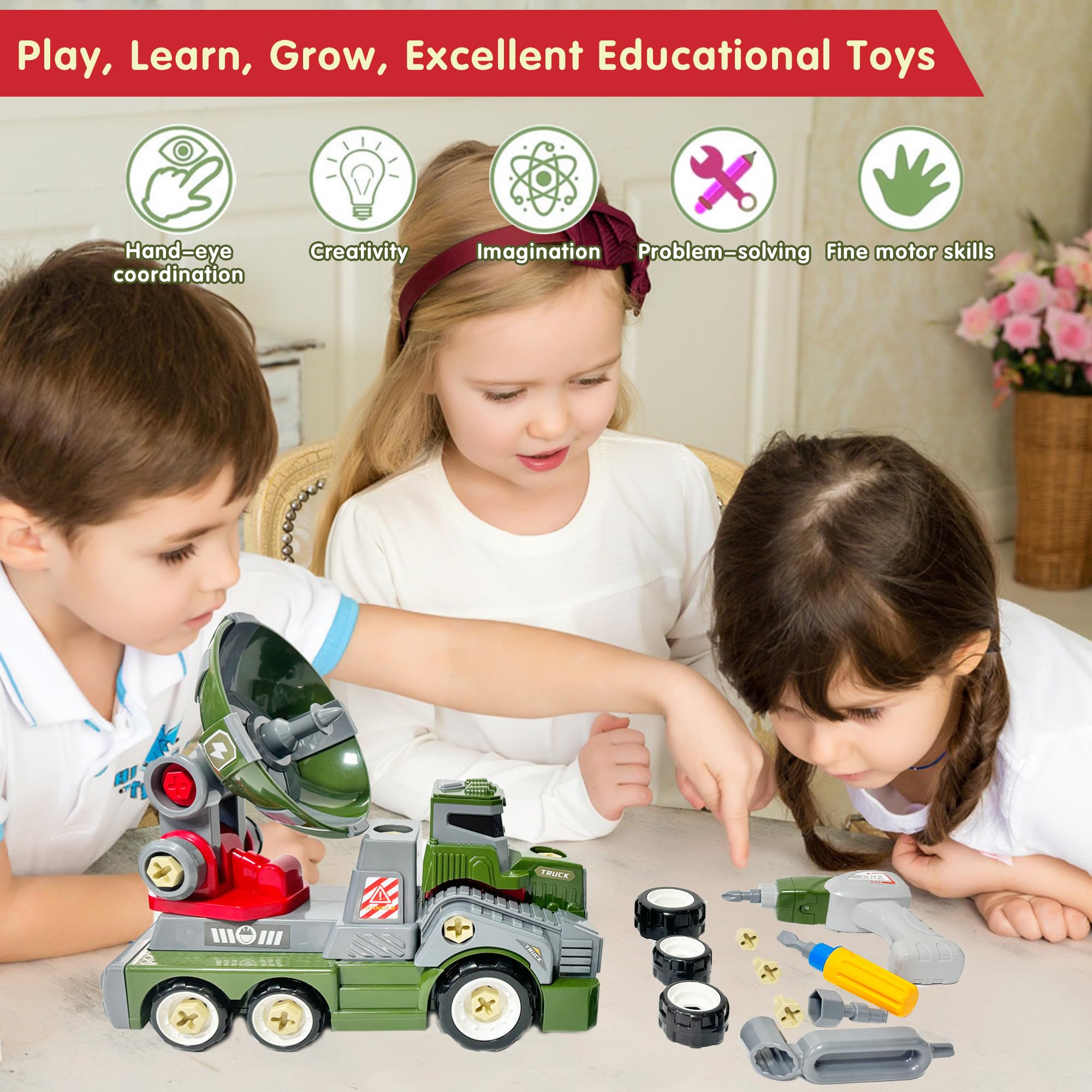 EKU EASYKU kid assembling truck to explore mechanical thinking