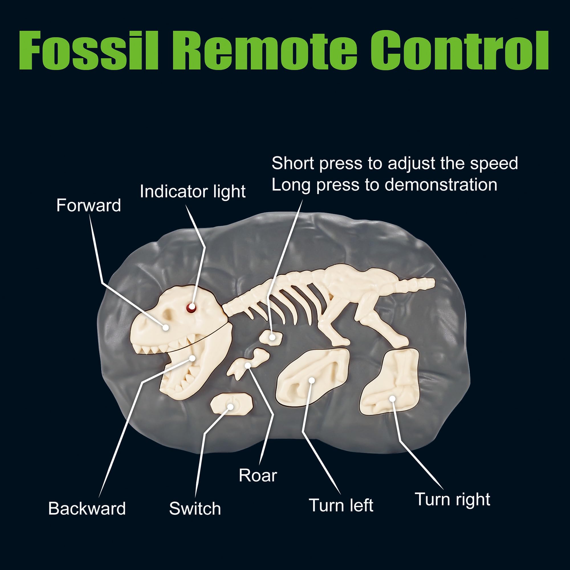 EKU EASYKU RC dinosaur walking action—engaging kids in active play.