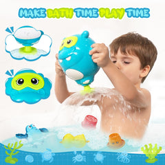 EKU Swimming Duck bath toy engages motion and quacking sounds for learning.