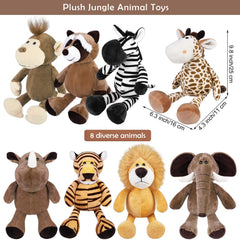 Elcoho giraffe plush toy, gentle height to spark imaginative play and storytelling.