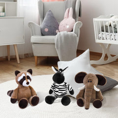 Elcoho rhino plush toy for sturdy texture and weekend playtime.