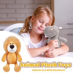 Elcoho rhino plush with sturdy stitching for lively playtime
