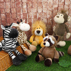 Elcoho tiger plush toy adds vibrant jungle charm to any shelf.