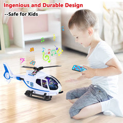 Ele ELEOPTION airplane toy with flashing lights and music for sensory play