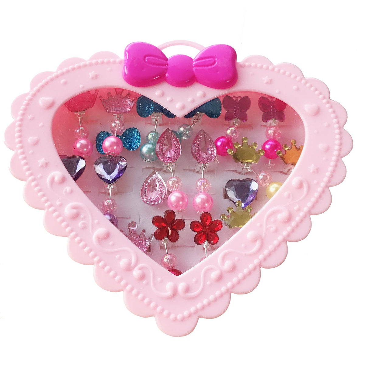 Elesa Miracle 28pcs kids jewelry box set, perfect for pretend play and gifting.