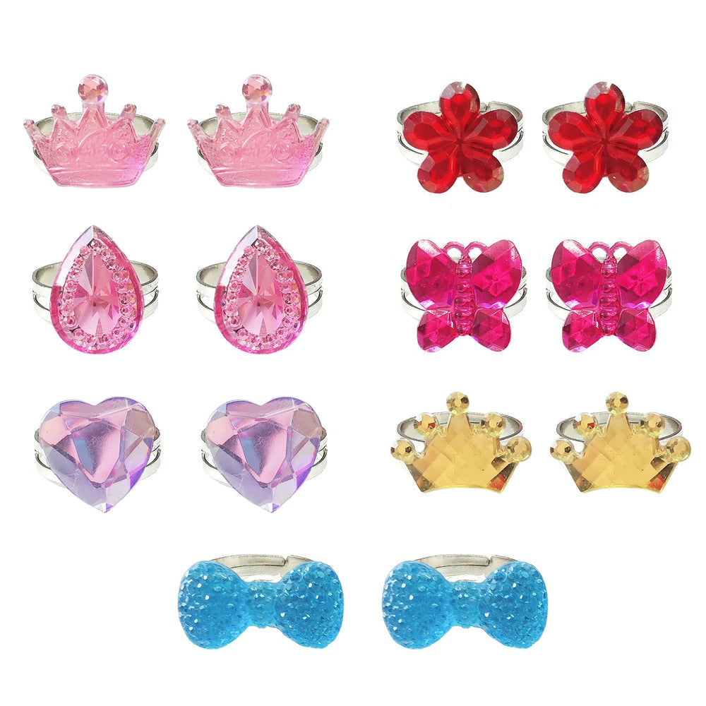 Elesa Miracle adjustable rings closeup demonstrate flexible fit for growing little fingers.