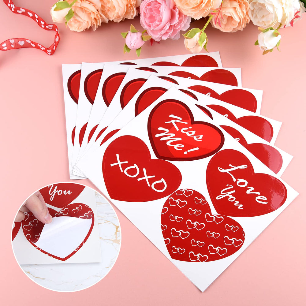 ELECLAND heart stickers set as colorful targets for the game
