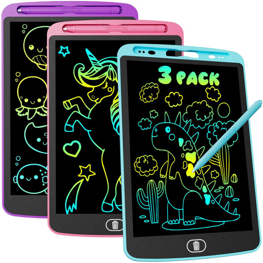 Electight 10-inch LCD tablet front view with a clear doodling surface.