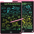 Electight 12-inch pink LCD writing tablet front view for kids doodling on the go.
