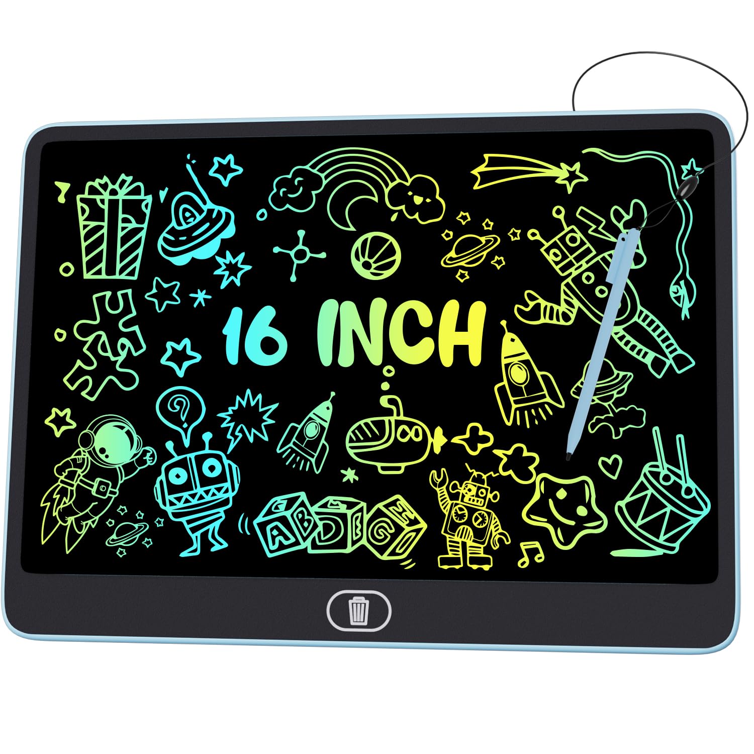 Electight 16 inch LCD writing tablet with a large screen for easy doodling