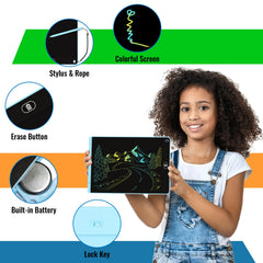 Electight portable design blue LCD writing tablet fit for bags and travel