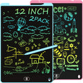 Electight 2-pack 12-inch LCD writing tablets in pink and blue for kids' doodles.