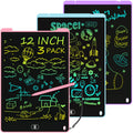 Electight 12-inch LCD doodle board in blue, ideal for mess-free drawing anywhere.
