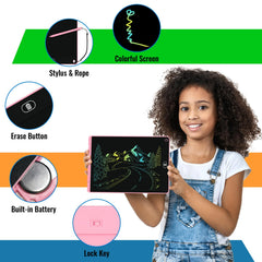 Electight doodle board with back lock keeps artwork safe during playtime.