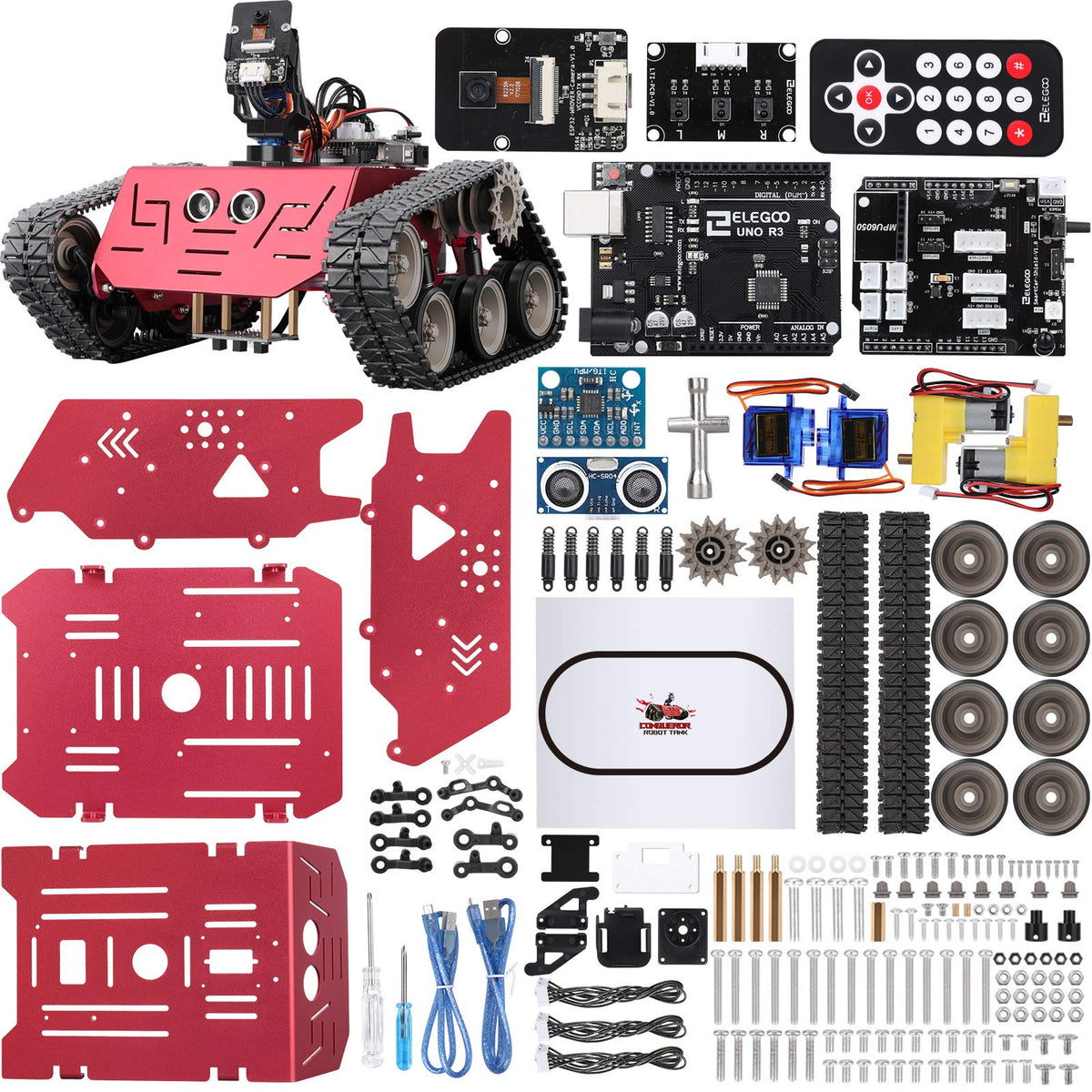 ELEGOO Conqueror robot tank kit assembly guide boosts hands-on STEM skills