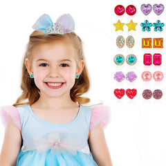 EleMirsa clip-on closure closeup, secure fit for non-pierced ears.