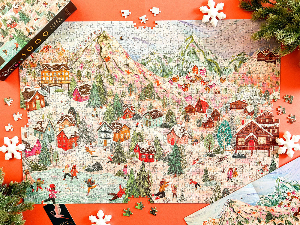 Elena Essex Alpine Holiday finished size reference for framing and setup