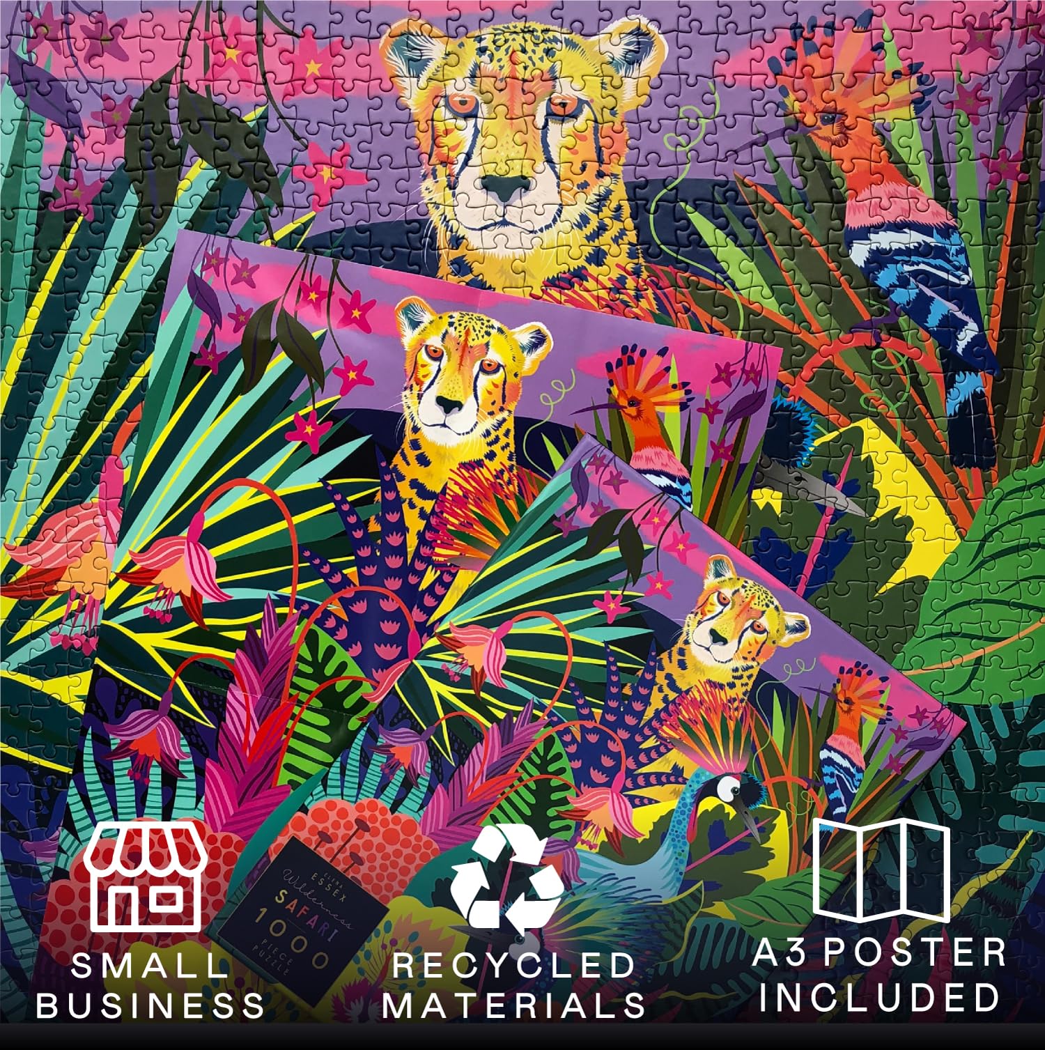 Elena Essex jungle cheetah puzzle detail highlighting wildlife for engaging sessions