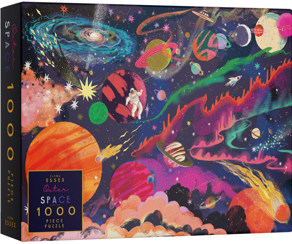 Elena Essex outer-space 1000-piece puzzle box with secure gift packaging.