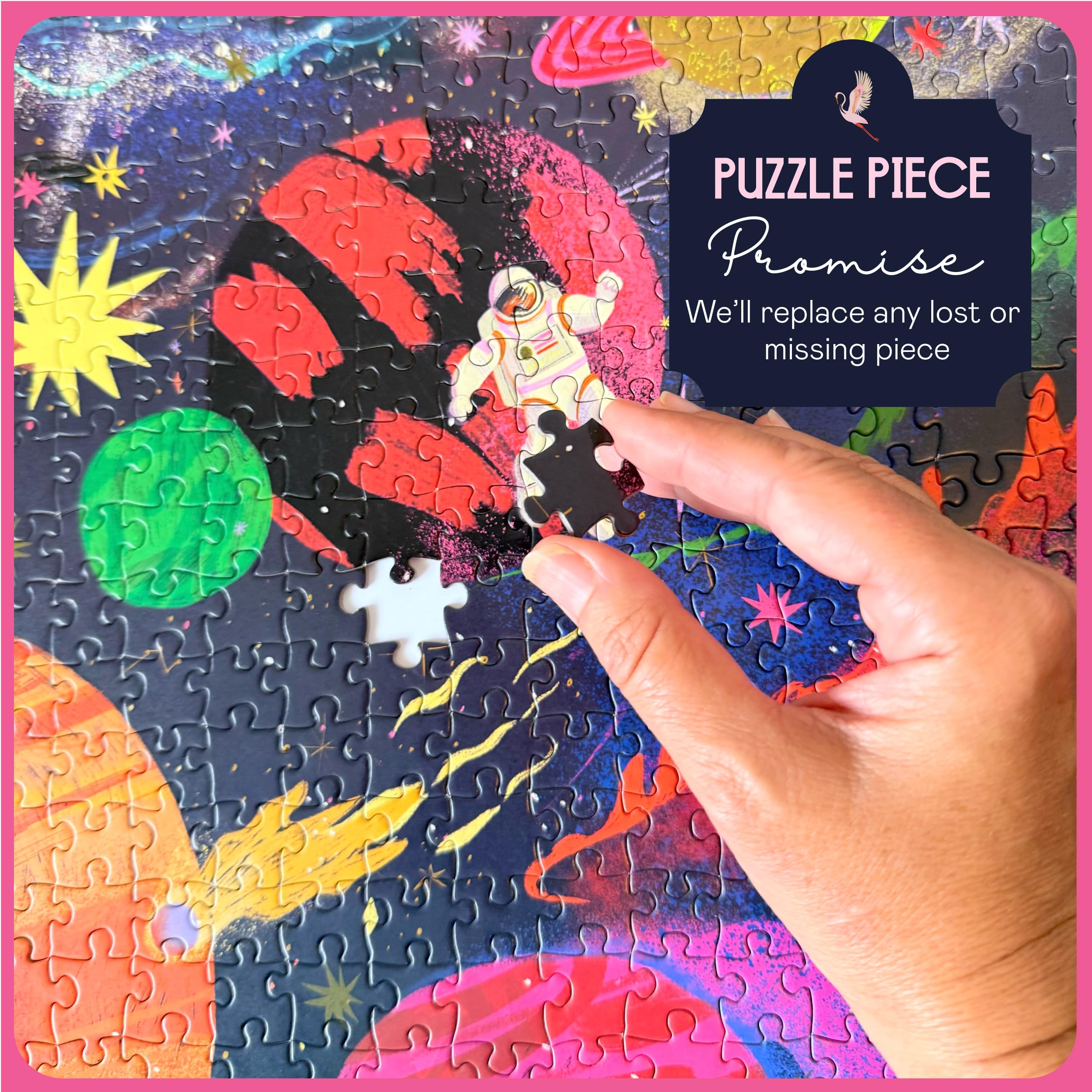 Elena Essex outer-space finished puzzle assembly: sturdy layout and rewarding completion.