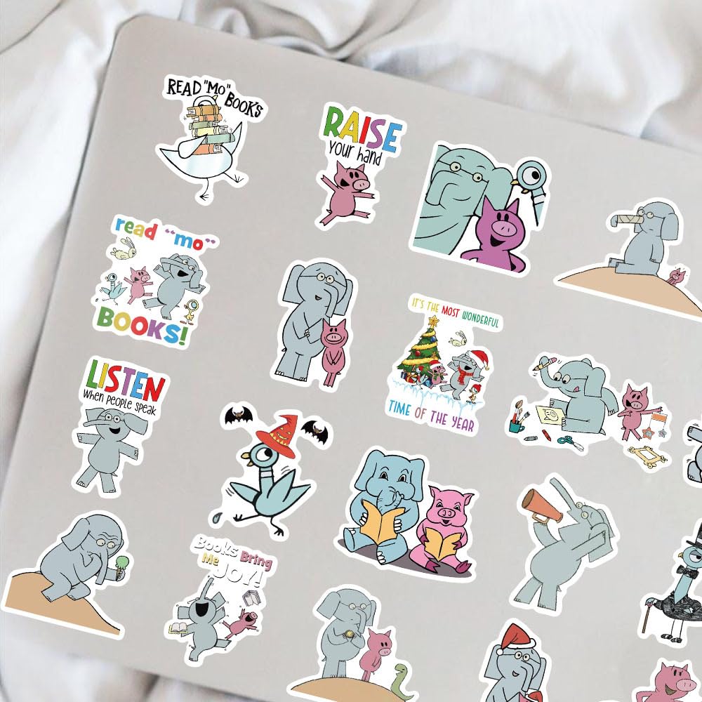 Elephant and Piggie car decal brightens your ride with playful graphics