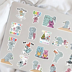 Elephant and Piggie car decal brightens your ride with playful graphics
