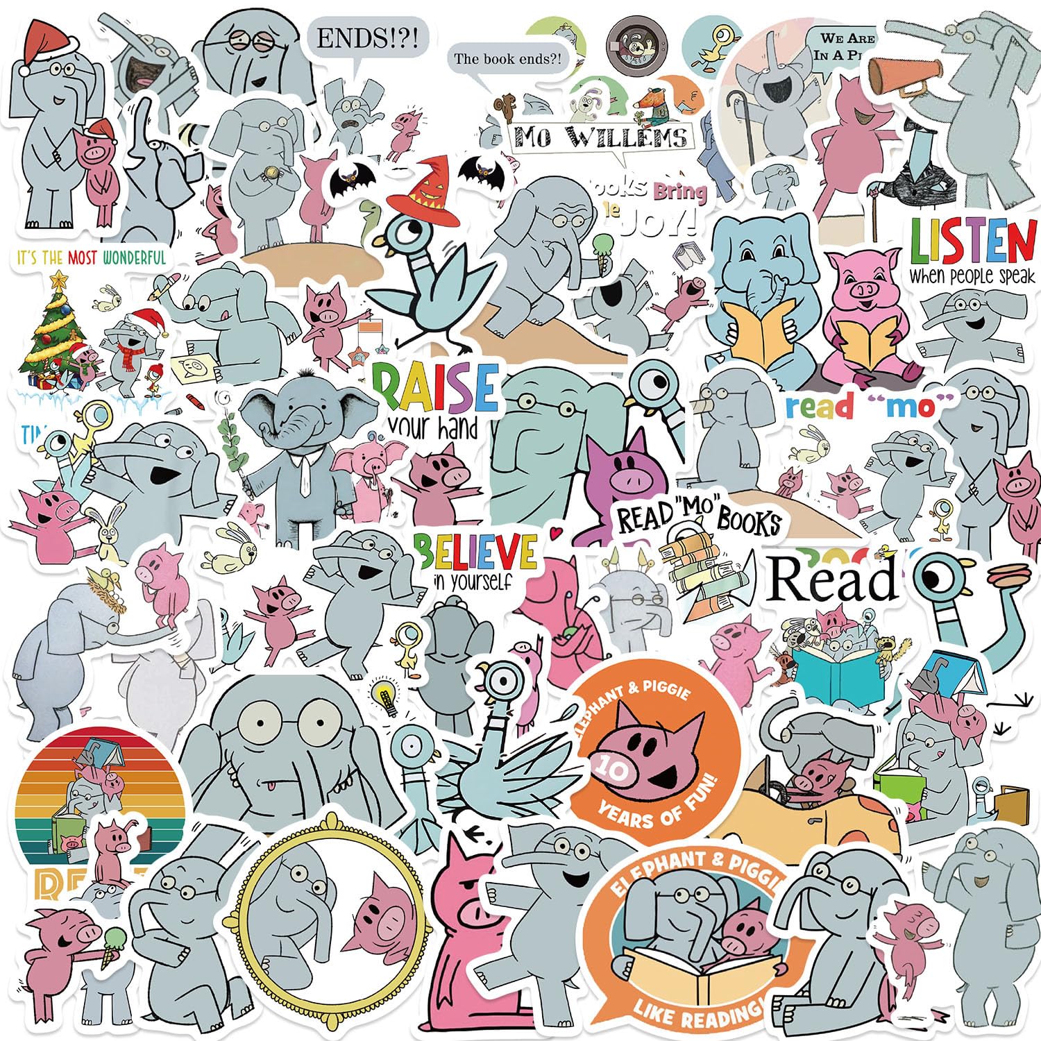 Elephant and Piggie phone case decals celebrate creativity and easy reuse