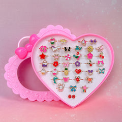Elesa Miracle 36-piece ring set neatly stored in a box for gifting.