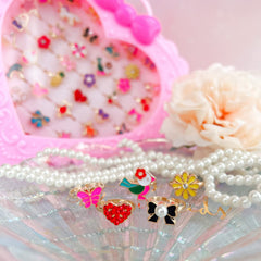 Elesa Miracle adjustable kid rings in playful designs for pretend play.