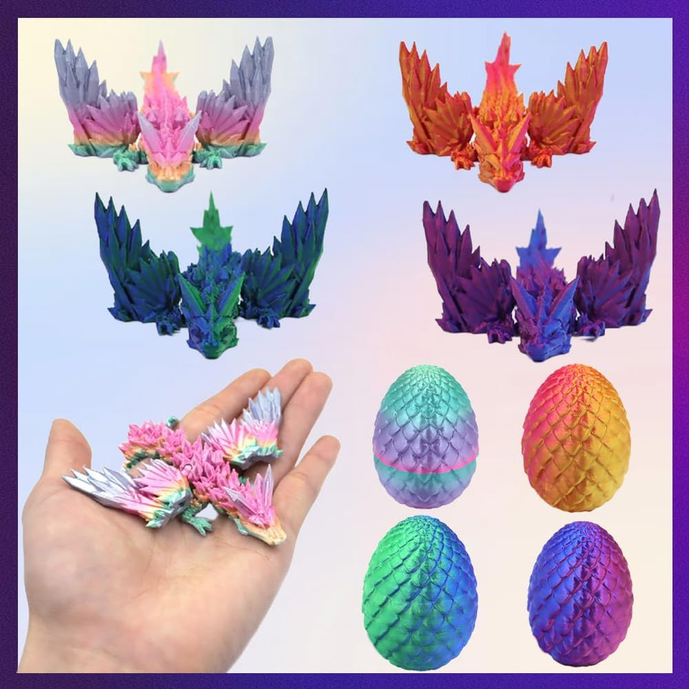 ELETON dragon egg toy collection showcasing multiple colors and options