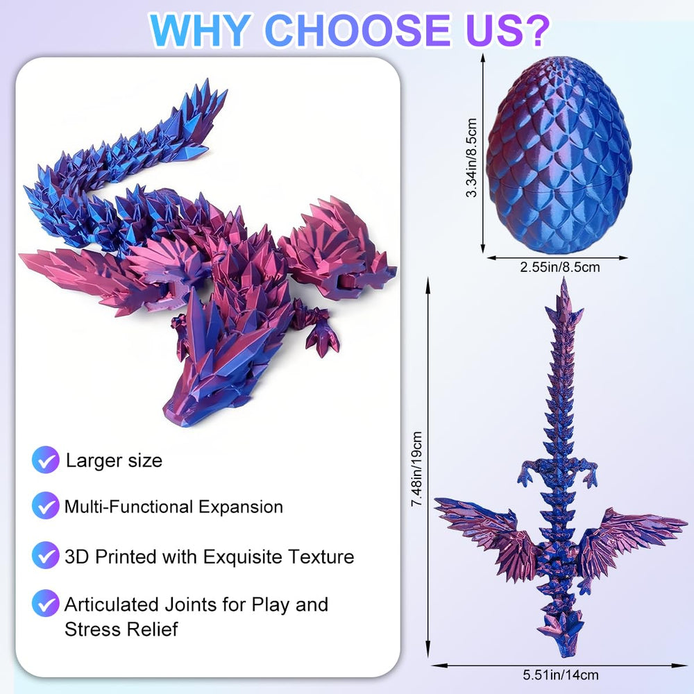 ELETON dragon egg toy colorful variants ready for display or play