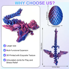 ELETON dragon egg toy colorful variants ready for display or play