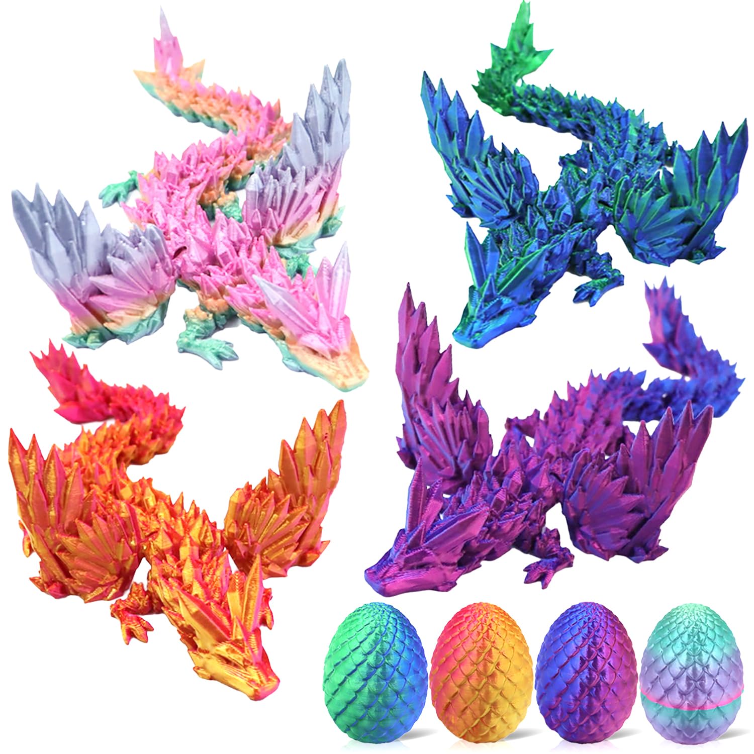 ELETON dragon egg toy front view shows colorful 3D details for tactile engagement