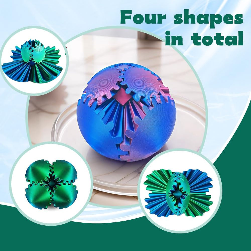 ELETON Gear Sphere colorful detail highlights vibrant PLA gears