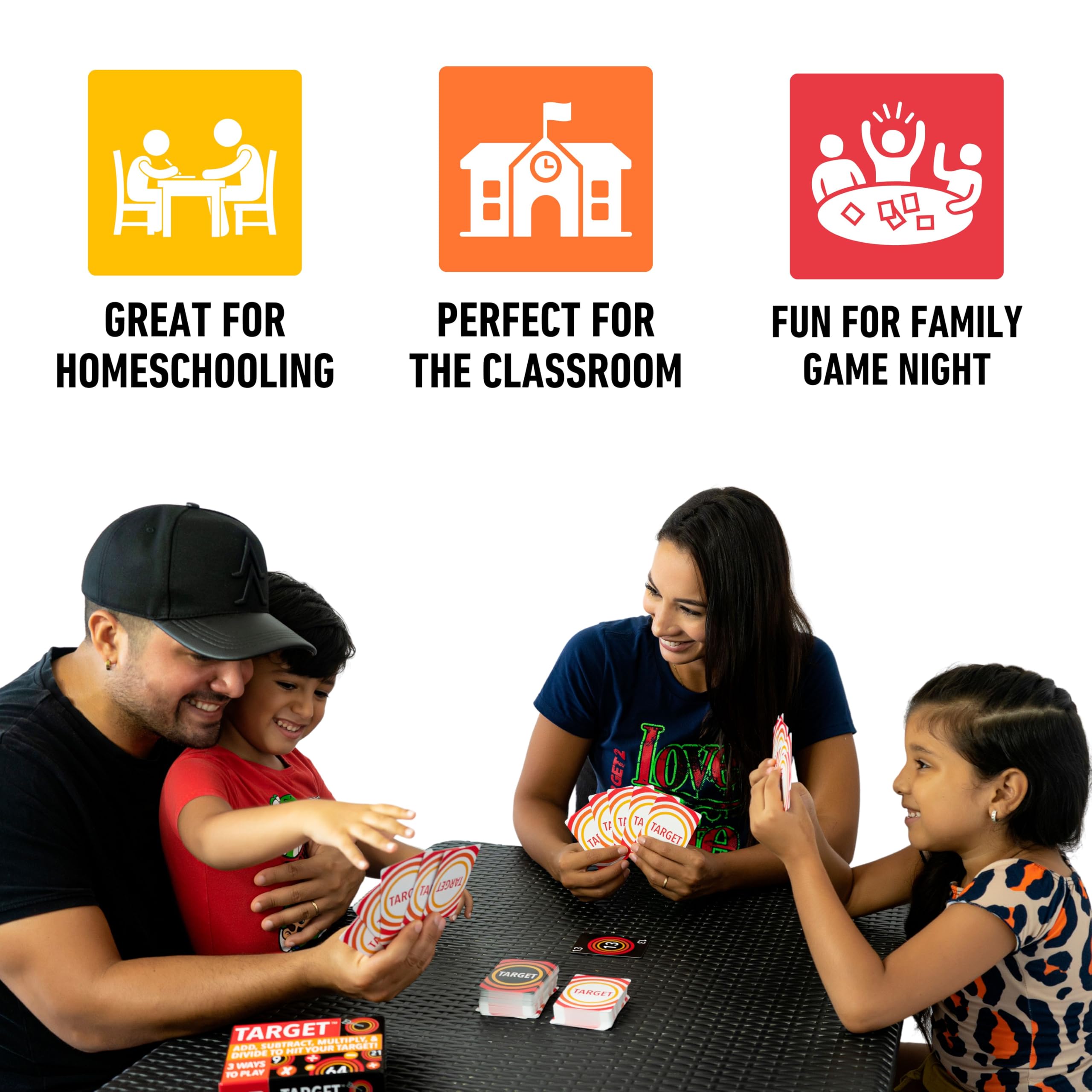 Elevate Prep Target Math Game play area setup for classroom or home sessions.