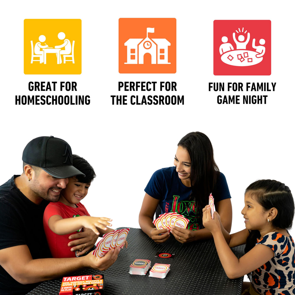 Elevate Prep Target Math Game play area setup for classroom or home sessions.